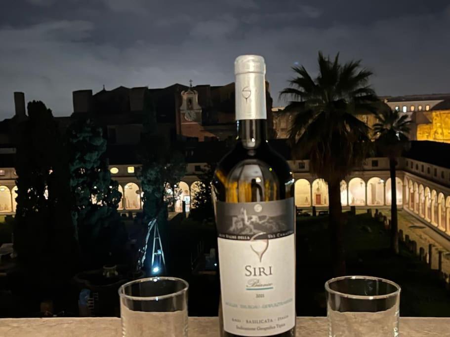 Camera X2 Con Magnifica Vista Sul Chiostro Di Michelangelo E Le Terme Di Diocleziano Rome Bagian luar foto